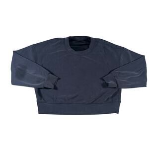 Lululemon Cropped Pulloever Sweater Matte Black Size Oversized Size Large